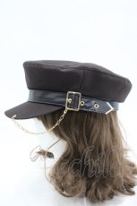 画像2: Amavel / チェーン付キャスケット  ブラウン I-26-03-14-112-CA-ZA-TE-ZI (2)