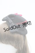 Ruha Garden / ミニハットカチューシャ  黒×赤 I-26-03-14-114-GO-AC-TE-ZI