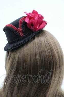 画像3: Ruha Garden / ミニハットカチューシャ  黒×赤 I-26-03-14-114-GO-AC-TE-ZI