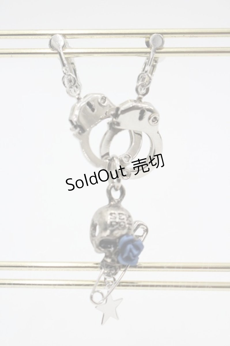 画像1: SEX POT ReVeNGe / 手錠×スカルイヤリング  シルバー I-26-03-14-116-SP-AC-TE-ZI (1)
