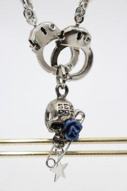 画像2: SEX POT ReVeNGe / 手錠×スカルイヤリング  シルバー I-26-03-14-116-SP-AC-TE-ZI