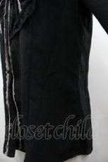 画像3: axes femme / フロントフリル長袖ブラウス M 黒 I-26-03-14-011-AX-BL-TE-ZI (3)