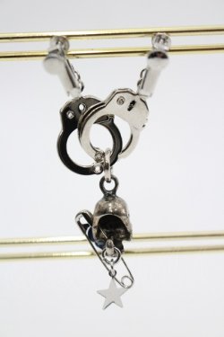 画像3: SEX POT ReVeNGe / 手錠×スカルイヤリング  シルバー I-26-03-14-116-SP-AC-TE-ZI