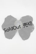 metamorphose / スワンカメオレースリボンバレッタ  黒 I-26-03-14-119-ME-AC-TE-ZI