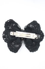 画像3: metamorphose / スワンカメオレースリボンバレッタ  黒 I-26-03-14-119-ME-AC-TE-ZI (3)