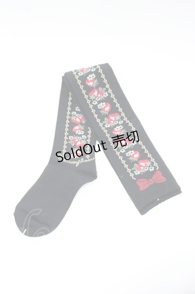 画像1: metamorphose / ストロベリーガーデンオーバーニー  黒×赤 I-26-03-14-120-ME-ZA-TE-ZI (1)