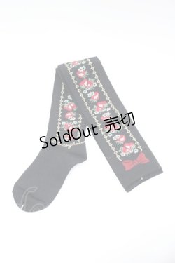 画像1: metamorphose / ストロベリーガーデンオーバーニー  黒×赤 I-26-03-14-120-ME-ZA-TE-ZI