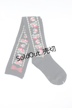 画像2: metamorphose / ストロベリーガーデンオーバーニー  黒×赤 I-26-03-14-120-ME-ZA-TE-ZI