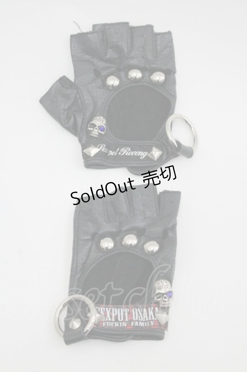 画像1: SEX POT ReVeNGe / グローブ  黒 I-26-03-14-121-SP-ZA-TE-ZI (1)