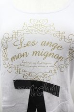 画像3: Fi.n.t / 袖シフォンプリントTシャツ F ブルーグレー I-26-03-14-012-CA-TS-TE-ZI (3)