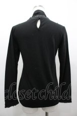 画像2: axes femme / ボータイ付きブラウス風プルオーバー M 黒 I-26-03-14-014-AX-TO-TE-ZI (2)