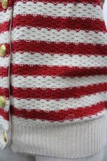 画像3: Fi.n.t / ボーダーカーディガン  赤×オフ I-26-03-14-015-CA-TO-TE-ZI (3)