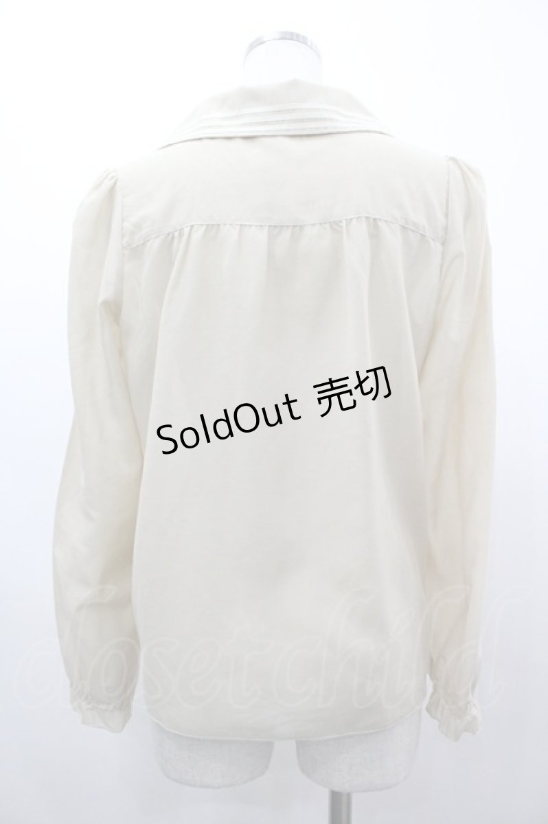 画像2: Fi.n.t / タイ付きライン衿ブラウス F ベージュ I-26-03-14-002-CA-BL-TE-ZI (2)