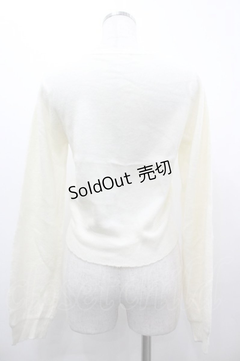 画像2: Fi.n.t / ハートカットワークカーディガン F アイボリー I-26-03-14-016-CA-TO-TE-ZI (2)