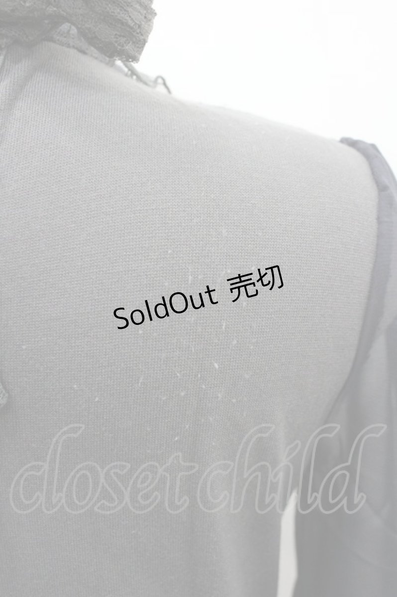 画像3: axes femme / 異素材使いブラウス風プルオーバー M グレー I-26-03-14-017-AX-TO-TE-ZI (3)