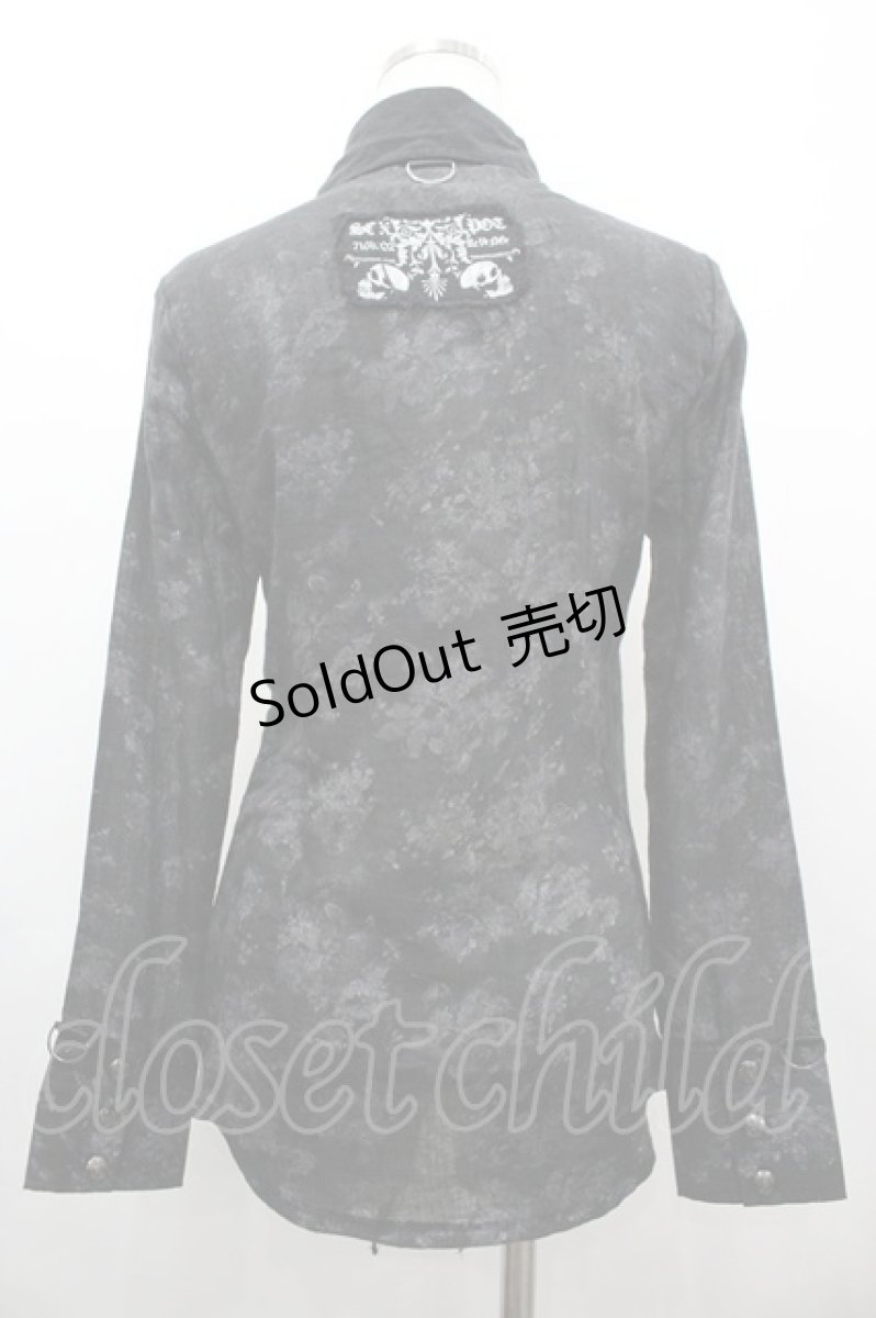 画像2: SEX POT ReVeNGe / ガーゼフリルスタッズシャツ M 黒 I-26-03-14-021-SP-BL-TE-ZI (2)