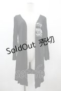 SEXPOT TOKYO / ガーゼワッペンリブカーディガン  黒 I-26-03-14-023-PU-TO-TE-ZI