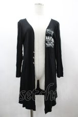 画像1: SEXPOT TOKYO / ガーゼワッペンリブカーディガン  黒 I-26-03-14-023-PU-TO-TE-ZI (1)