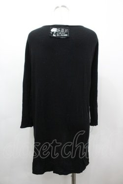 画像2: SEXPOT TOKYO / ガーゼワッペンリブカーディガン  黒 I-26-03-14-023-PU-TO-TE-ZI