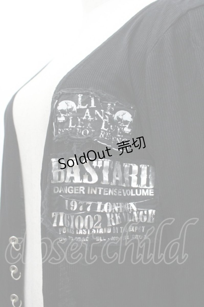 画像3: SEXPOT TOKYO / ガーゼワッペンリブカーディガン  黒 I-26-03-14-023-PU-TO-TE-ZI (3)