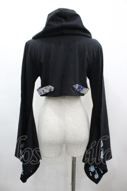 画像2: gouk / 振袖ナポレオンボレロパーカー  黒 I-26-03-14-025-GO-TO-TE-ZI