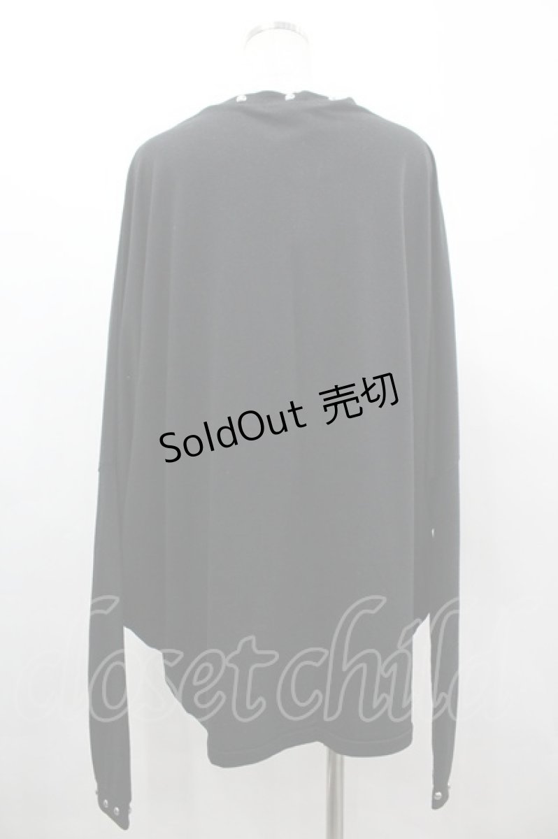 画像2: SEX POT ReVeNGe / /スタッズロングカーディガン M 黒 I-26-03-14-027-SP-TO-TE-ZI (2)