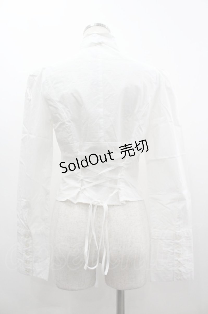 画像2: BPN / フリルヨークブラウス M 白 I-26-03-14-028-GO-BL-TE-ZI (2)