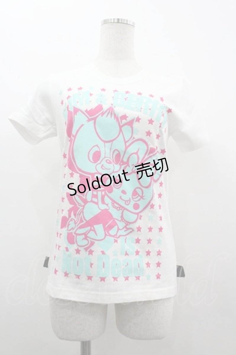 画像1: SEX POT ReVeNGe / アニマル&スター総柄Tシャツ  白ＸピンクＸサックス I-26-03-14-029-SP-TO-SA-ZI (1)