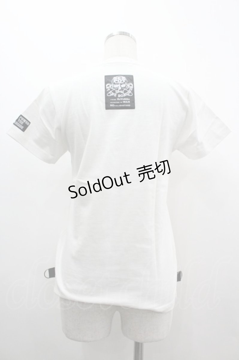 画像2: SEX POT ReVeNGe / アニマル&スター総柄Tシャツ  白ＸピンクＸサックス I-26-03-14-029-SP-TO-SA-ZI (2)