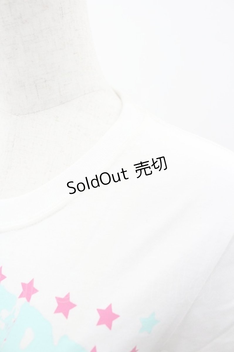 画像3: SEX POT ReVeNGe / アニマル&スター総柄Tシャツ  白ＸピンクＸサックス I-26-03-14-029-SP-TO-SA-ZI (3)