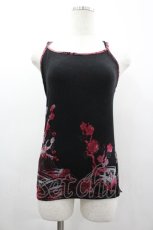 画像1: gouk / 梅柄キャミソール  黒×赤 I-26-03-14-030-GO-TO-TE-ZI (1)