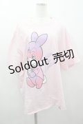 MILKBOY / 三つ目のミーウ 3rd eyed Bunny BIG TEE  ピンク I-26-03-16-031-MB-TO-SA-ZI