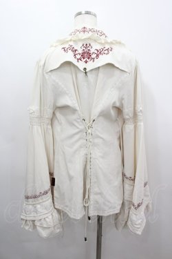 画像3: Ozz oneste / 刺繍フリル姫袖カーディガン  生成り I-26-03-16-036-OO-TO-SA-ZI