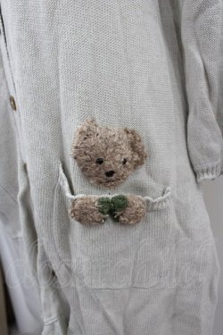 画像2: PINK HOUSE / クローバー&くまさんニットロングカーディガン  ハッカ I-26-03-16-039-LO-TO-SA-ZI