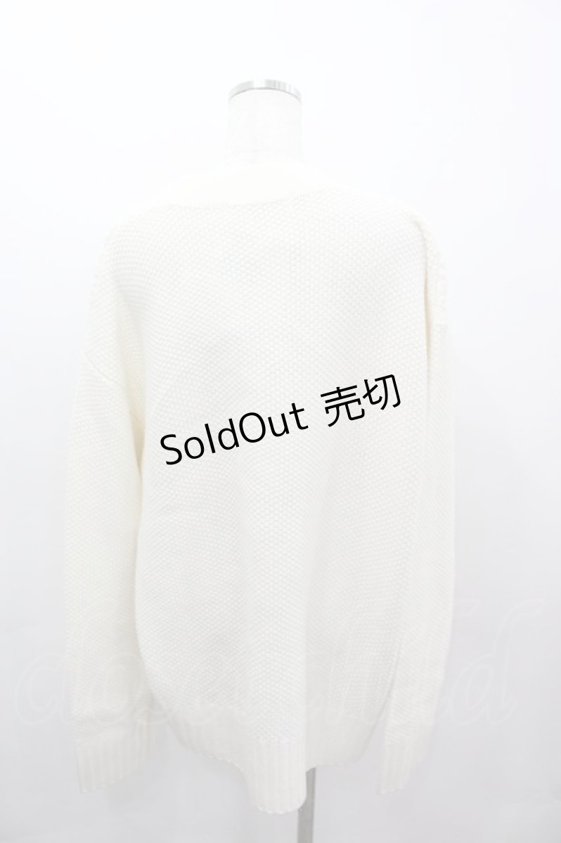 画像3: Karl Helmut / くまモチーフニットカーディガン  アイボリー I-26-03-16-042-EL-TO-SA-ZI (3)