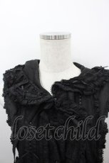 画像2: PINK HOUSE / 星形ワッペン付き配色フリルベスト  黒 I-26-03-16-043-LO-TO-SA-ZI (2)