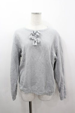 画像1: INGEBORG / 3つリボントレーナー  グレー I-26-03-16-047-LO-TO-SA-ZI