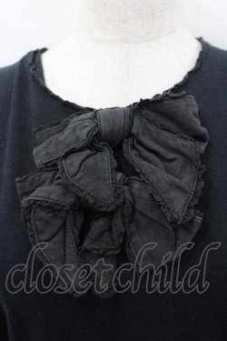 画像2: PINK HOUSE / ダブルリボンカットソー  黒 I-26-03-16-048-LO-TO-SA-ZI