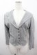 画像1: INGEBORG / セーラー襟スナップボタンカーディガン  グレー I-26-03-16-049-LO-TO-SA-ZI (1)
