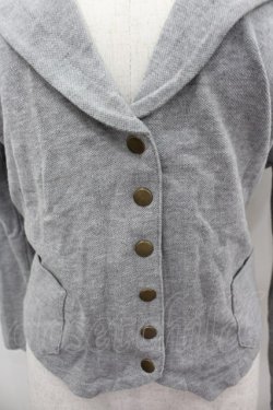 画像2: INGEBORG / セーラー襟スナップボタンカーディガン  グレー I-26-03-16-049-LO-TO-SA-ZI