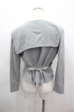 画像3: INGEBORG / セーラー襟スナップボタンカーディガン  グレー I-26-03-16-049-LO-TO-SA-ZI