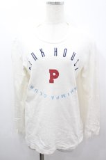 画像1: PINK HOUSE / サークルロゴカットソー  アイボリー I-26-03-16-053-LO-TO-SA-ZI (1)