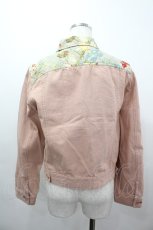 画像3: KANEKO ISAO / ブーケチェック切り替えジャケット  ピンクＸミントチェック I-26-03-16-056-EL-JA-SA-ZI (3)