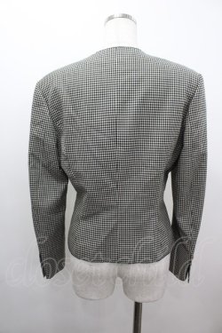 画像3: KANEKO ISAO / チェックリボンジャケット  黒Ｘ白チェック I-26-03-16-057-EL-JA-SA-ZI