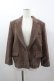 画像1: PINK HOUSE / 1つボタンジャケット  ブラウン I-26-03-16-058-LO-JA-SA-ZI (1)