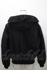 画像3: INGEBORG / カメリアキルティングフーディプルオーバー 3(サイズ9号) 黒 I-26-03-16-061-LO-TO-SA-ZI (3)