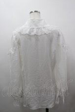 画像3: MIHO MATSUDA / はしごレース袖ブラウス L 白 I-26-03-16-006-GO-BL-SA-ZI (3)