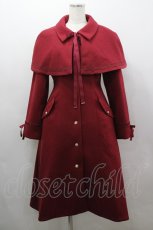 画像1: axes femme / ダブルボタンケープコート  ワイン I-26-03-16-063-AX-JA-SA-ZI (1)