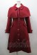 画像1: axes femme / ダブルボタンケープコート  ワイン I-26-03-16-063-AX-JA-SA-ZI (1)