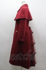 画像3: axes femme / ダブルボタンケープコート  ワイン I-26-03-16-063-AX-JA-SA-ZI (3)